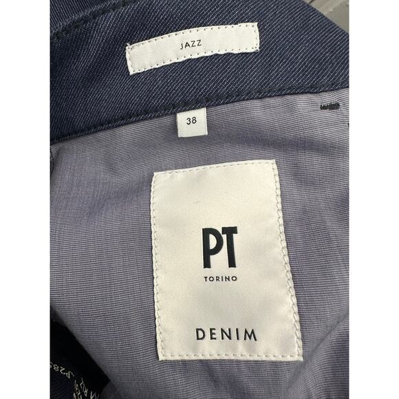 PT Torino JAZZ Navy Blue Light Wight Pants 100% Cotton Men's 38x29 - Picture 3 of 4